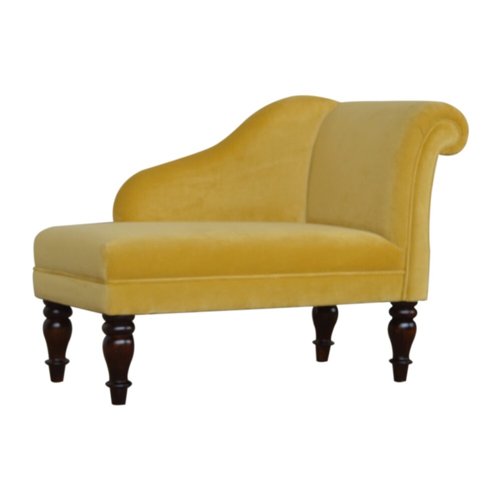 wholesale Mustard Velvet Chaise for resale
