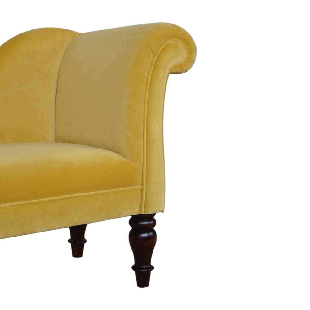 Mustard Velvet Chaise for resell