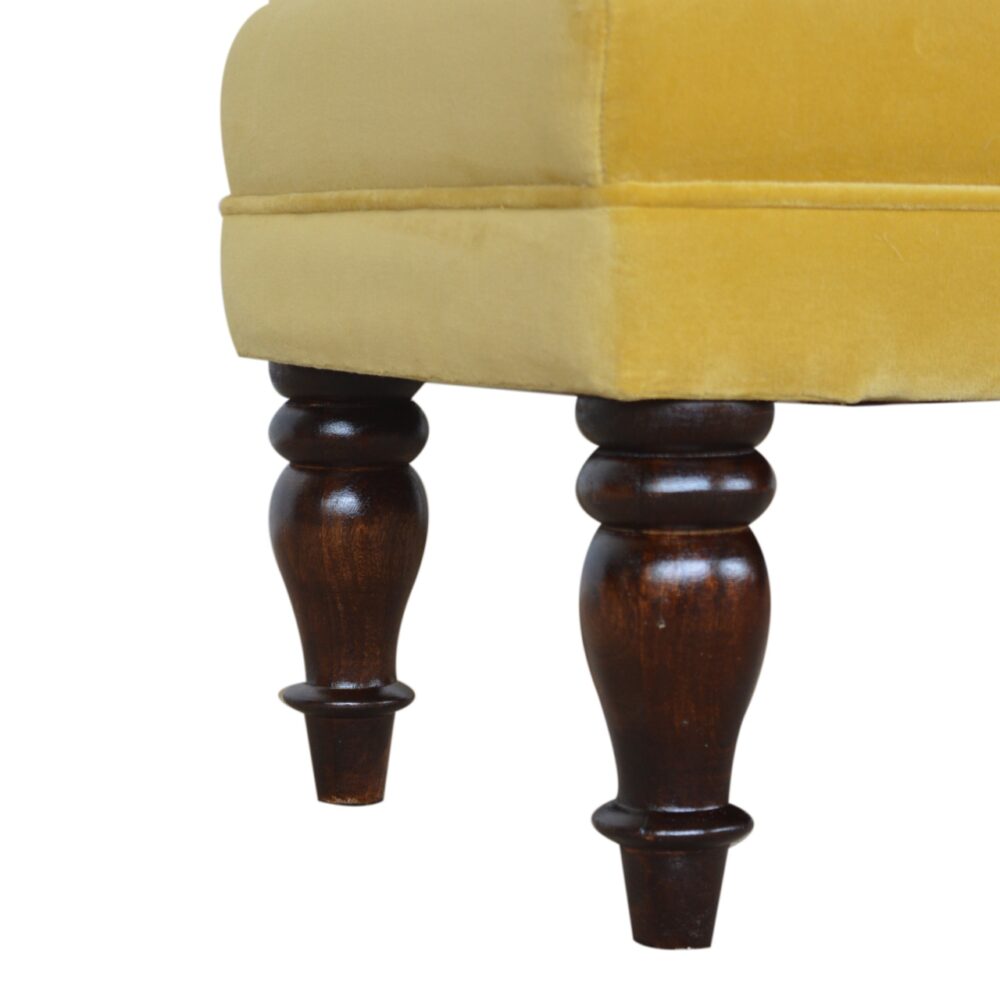 Mustard Velvet Chaise for reselling
