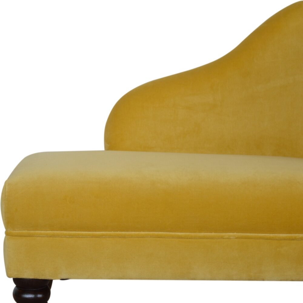 Mustard Velvet Chaise for wholesale