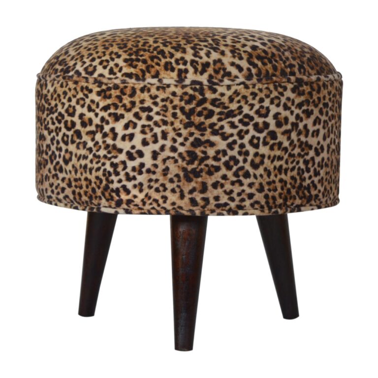 Leopard Nordic Style Footstool for resale