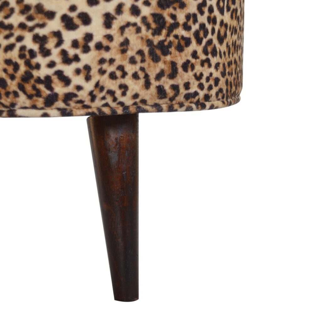 Leopard Nordic Style Footstool for reselling