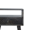 wholesale Ash Black Carved Drawer Bedside for resale