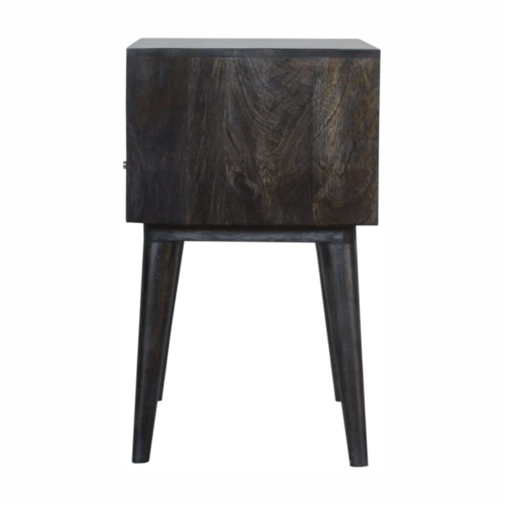 Ash Black Carved Drawer Bedside for wholesale