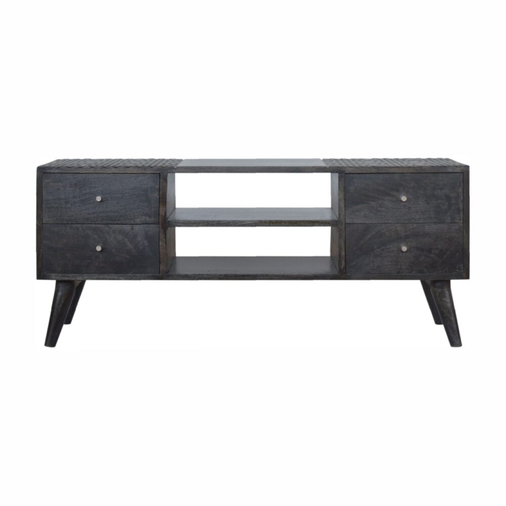 Ash Black 4 Drawer Media Unit wholesalers