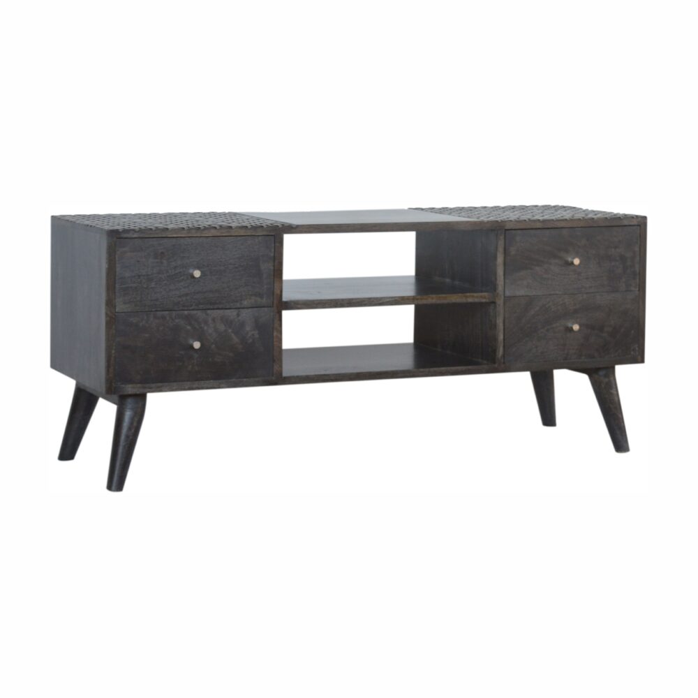 wholesale Ash Black 4 Drawer Media Unit for resale