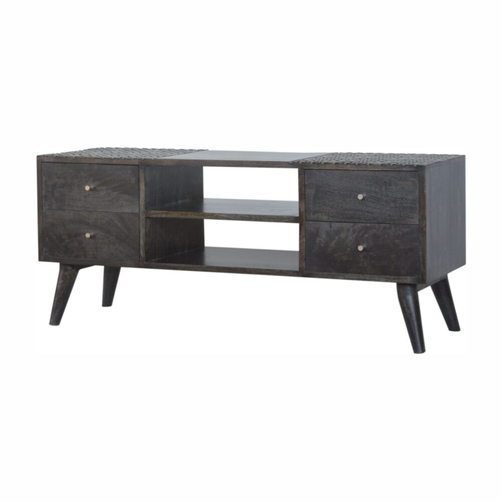 Ash Black 4 Drawer Media Unit dropshipping