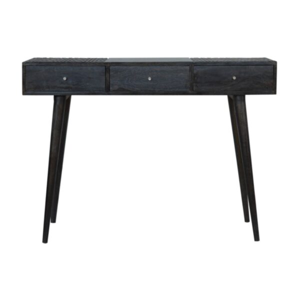 Ash Black 3 Drawer Console Table for resale