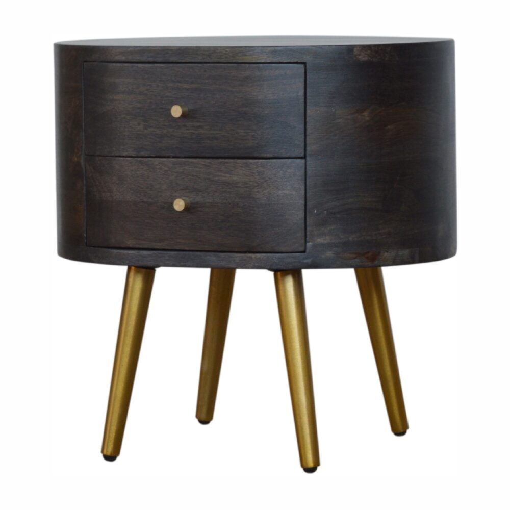 wholesale Ash Black Bedside with Brass Legs for resale
