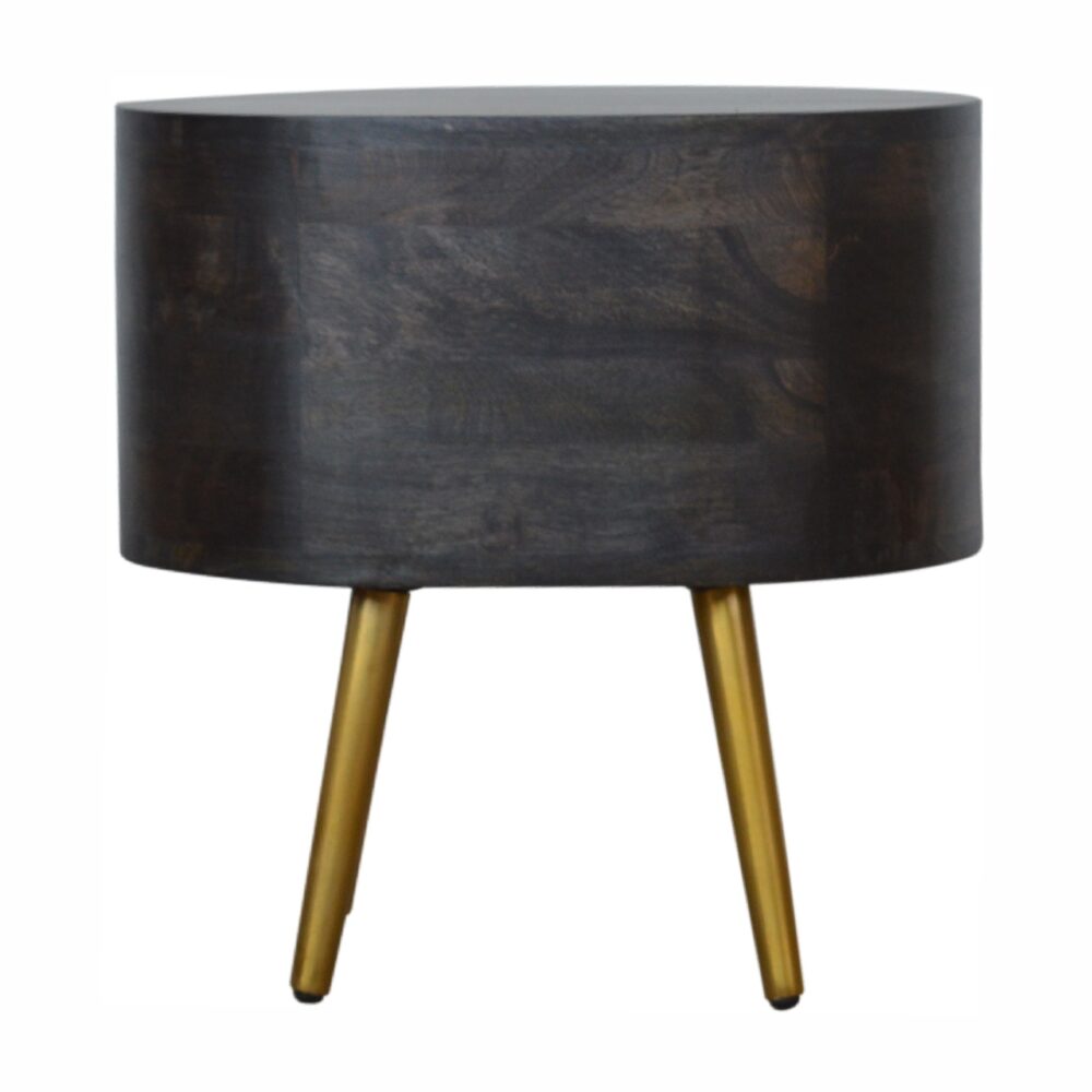 Ash Black Bedside with Brass Legs for wholesale