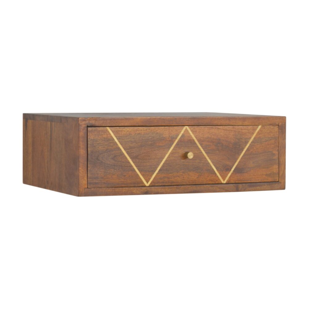 wholesale Wall Mounted Chestnut Brass Inlay Bedside for resale