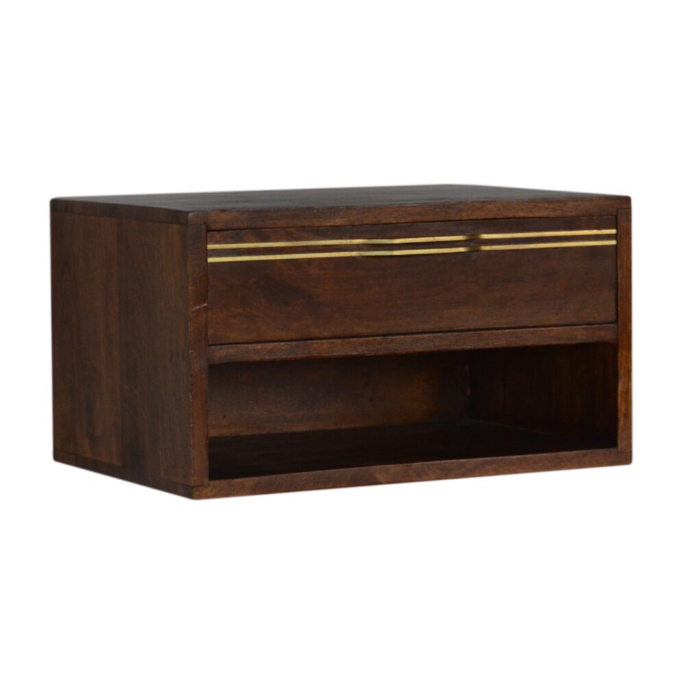 wholesale IN1295 - Wall Mounted Chestnut Brass Handle Bedside for resale
