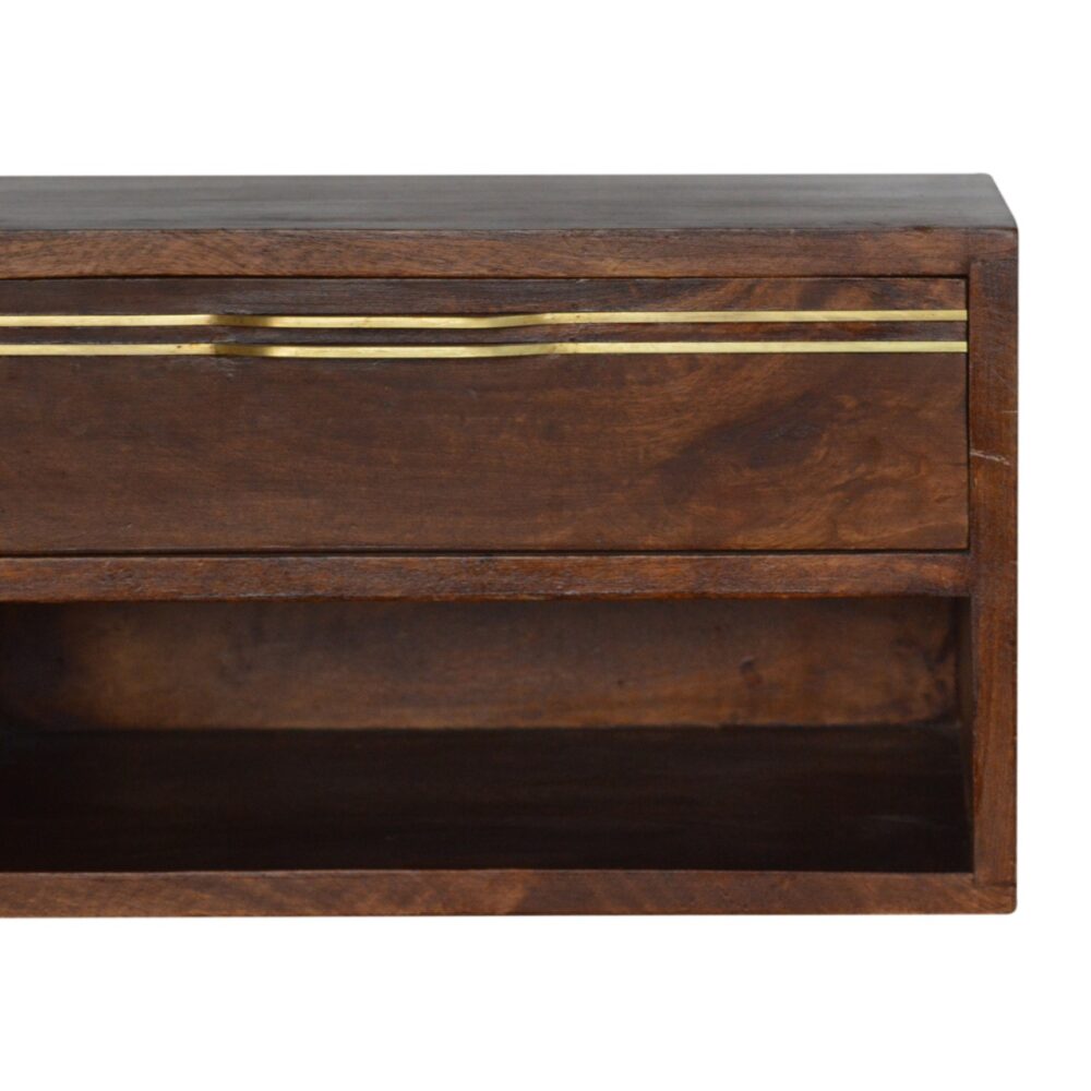 IN1295 - Wall Mounted Chestnut Brass Handle Bedside dropshipping