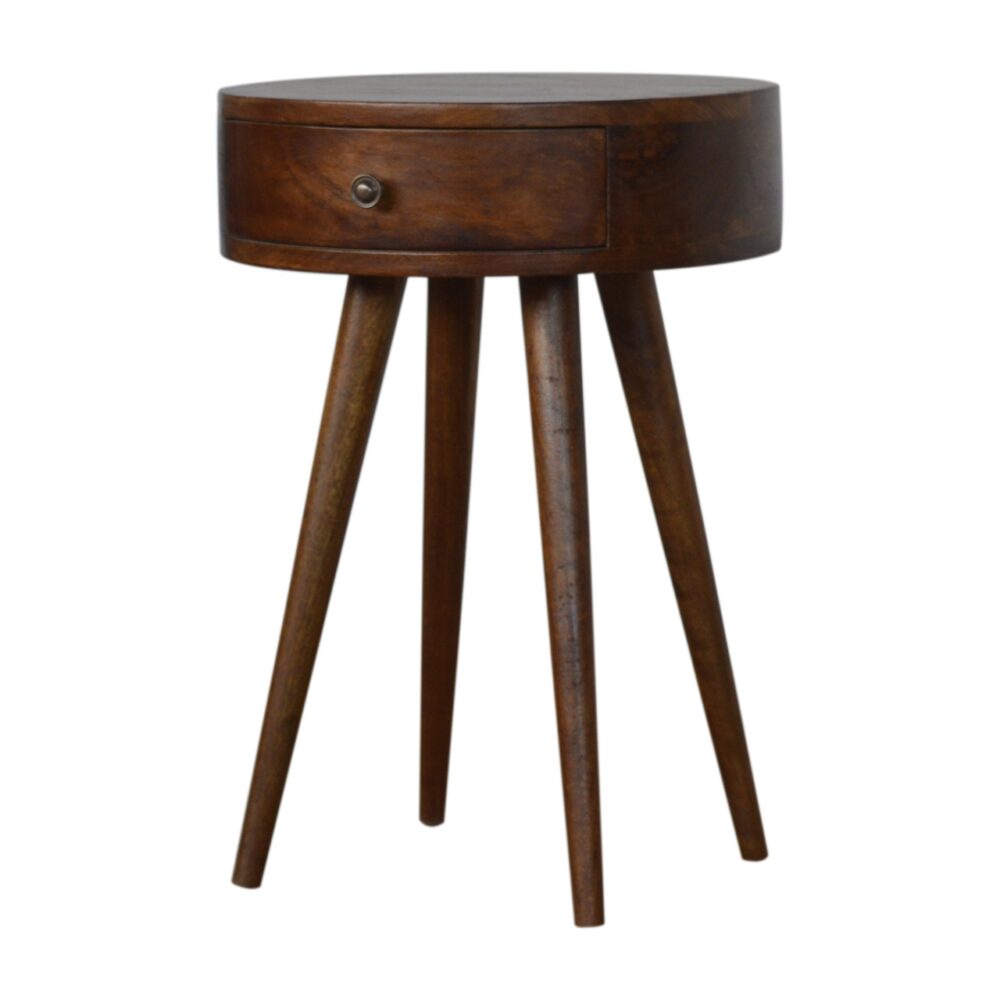 Nordic Chestnut Circular Shaped Nightstand wholesalers