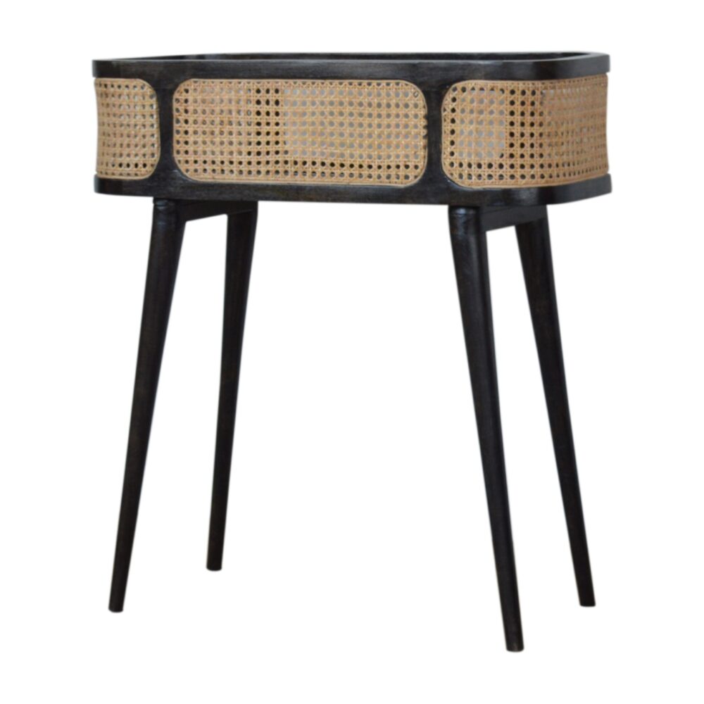 wholesale Ash Black Rattan Tray Table for resale