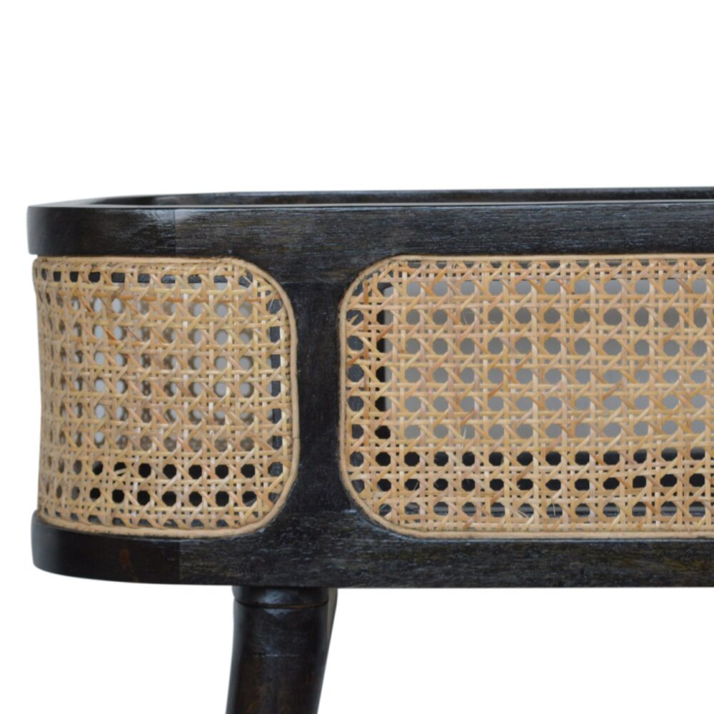 wholesale Ash Black Rattan Tray Table for resale