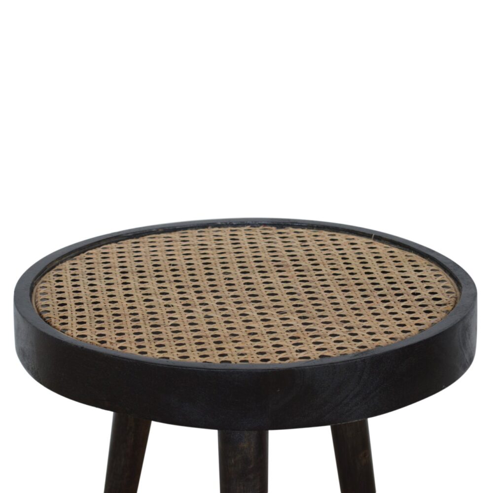 Ash Black Rattan End Table dropshipping