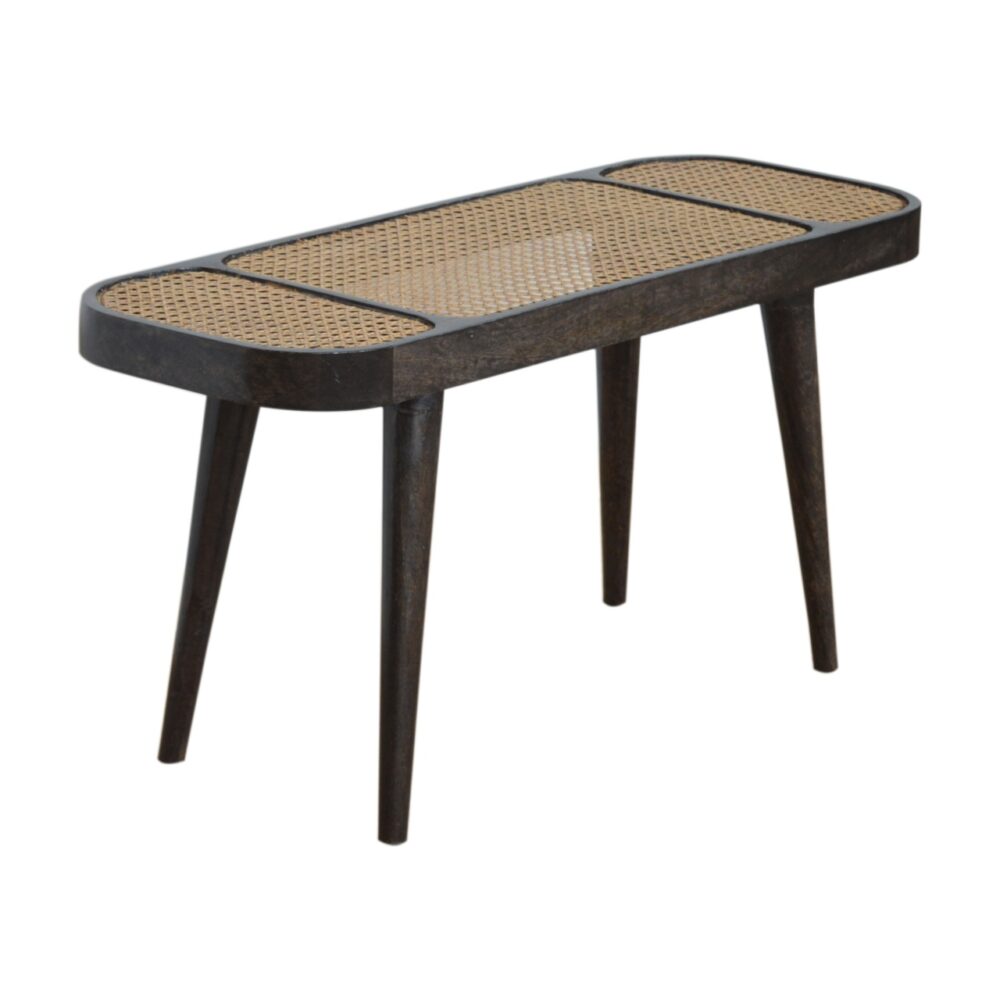 wholesale Ash Black Rattan Bench for resale