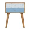 Blue Patterned Bedside for resale