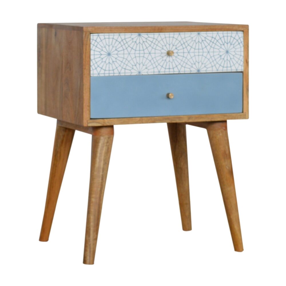 Blue Patterned Bedside wholesalers