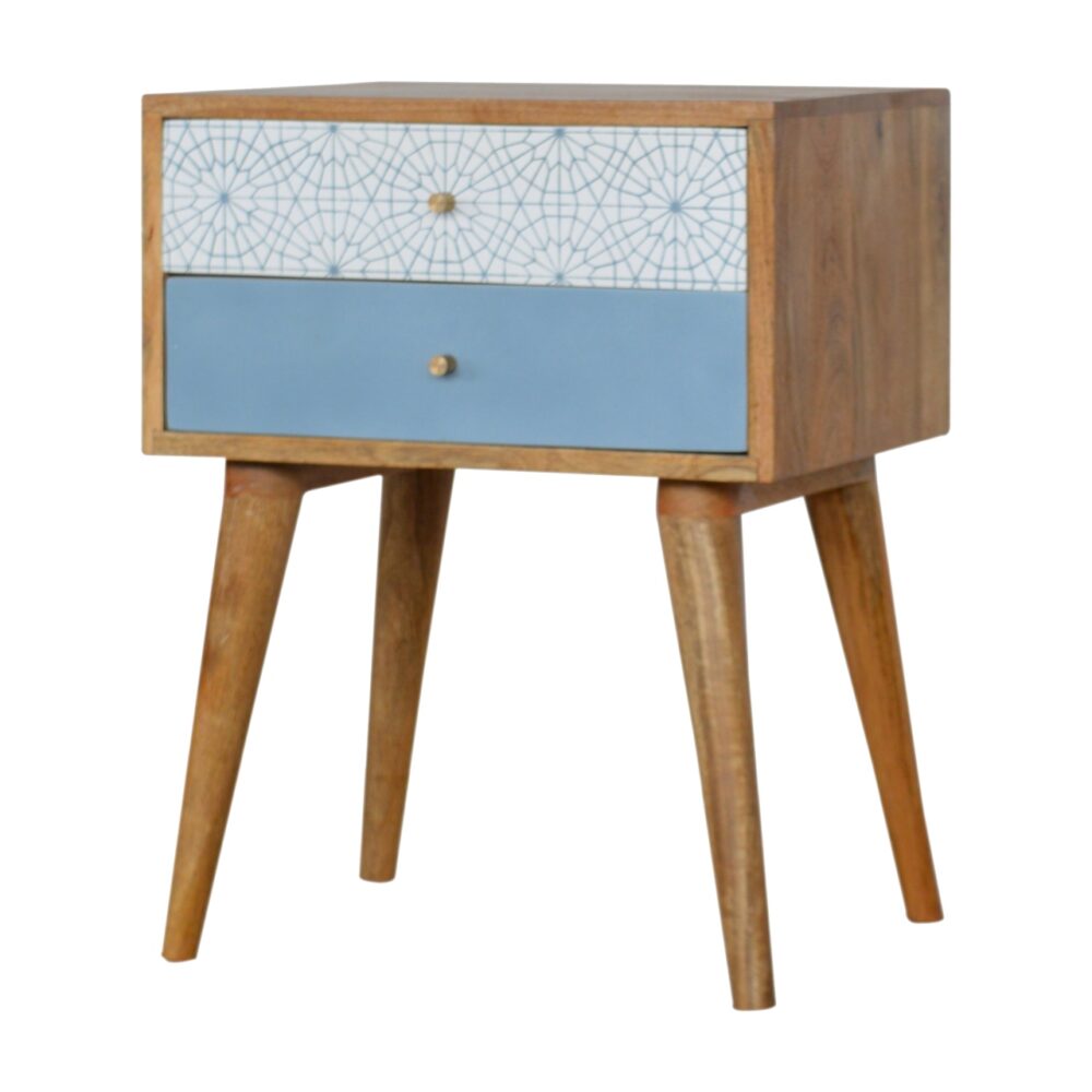 wholesale Blue Patterned Bedside for resale