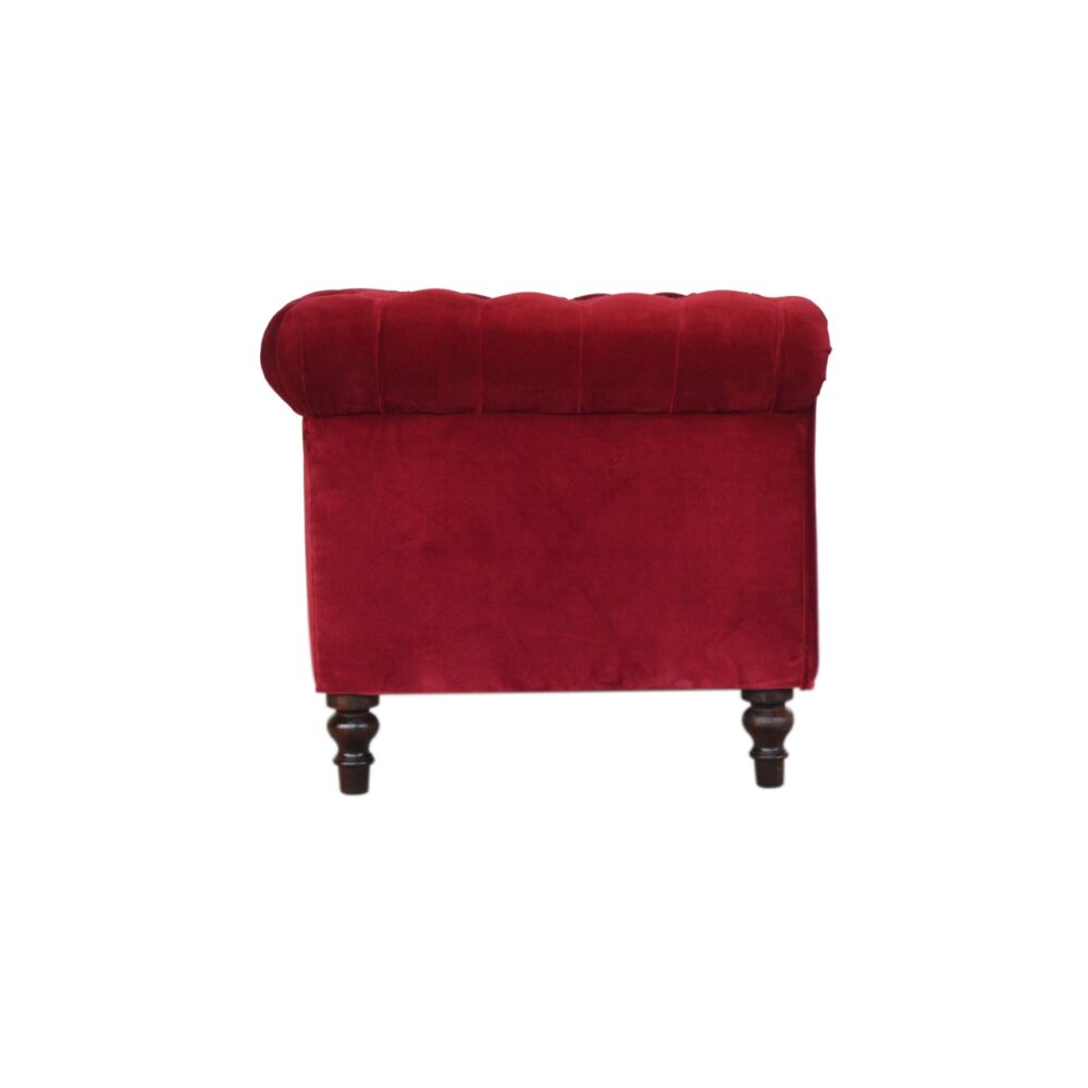 bulk Wine Red Velvet Chesterfield Sofa for resale