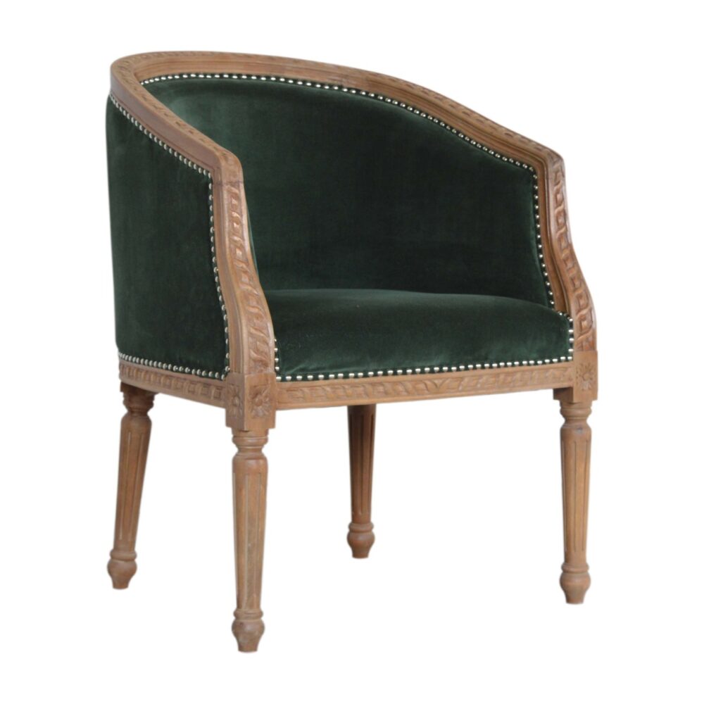 wholesale Emerald Velvet Occasional Chair for resale