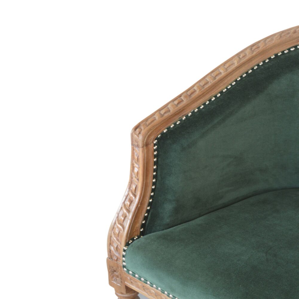 Emerald Velvet Occasional Chair for reselling