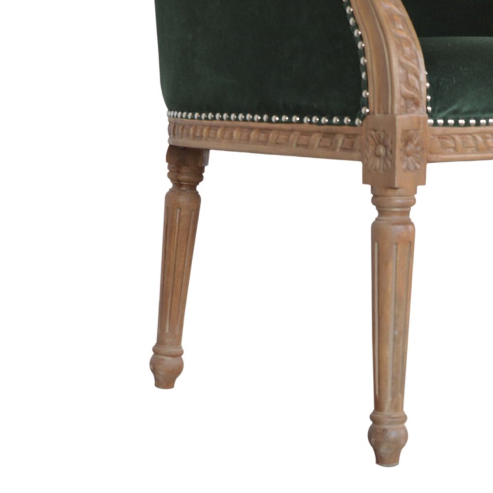 Emerald Velvet Occasional Chair for wholesale