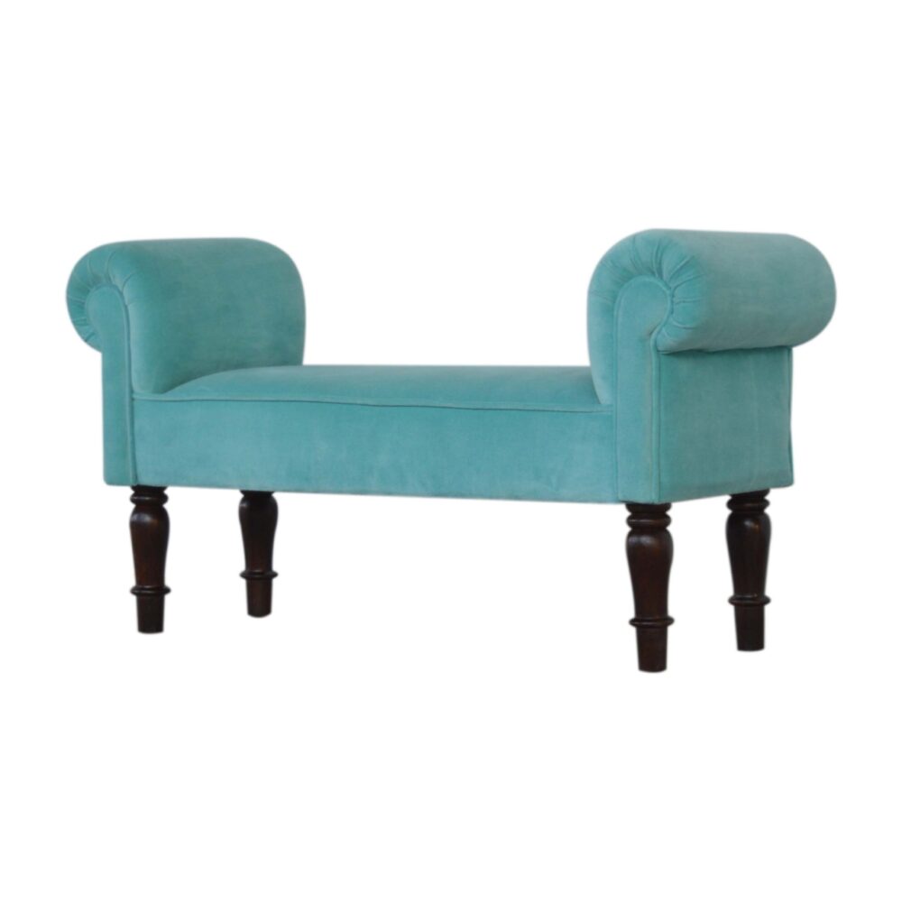 wholesale Aqua Velvet Bench for resale