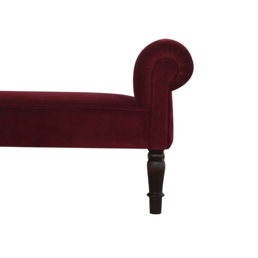 wholesale Wine Red Velvet Bench for resale