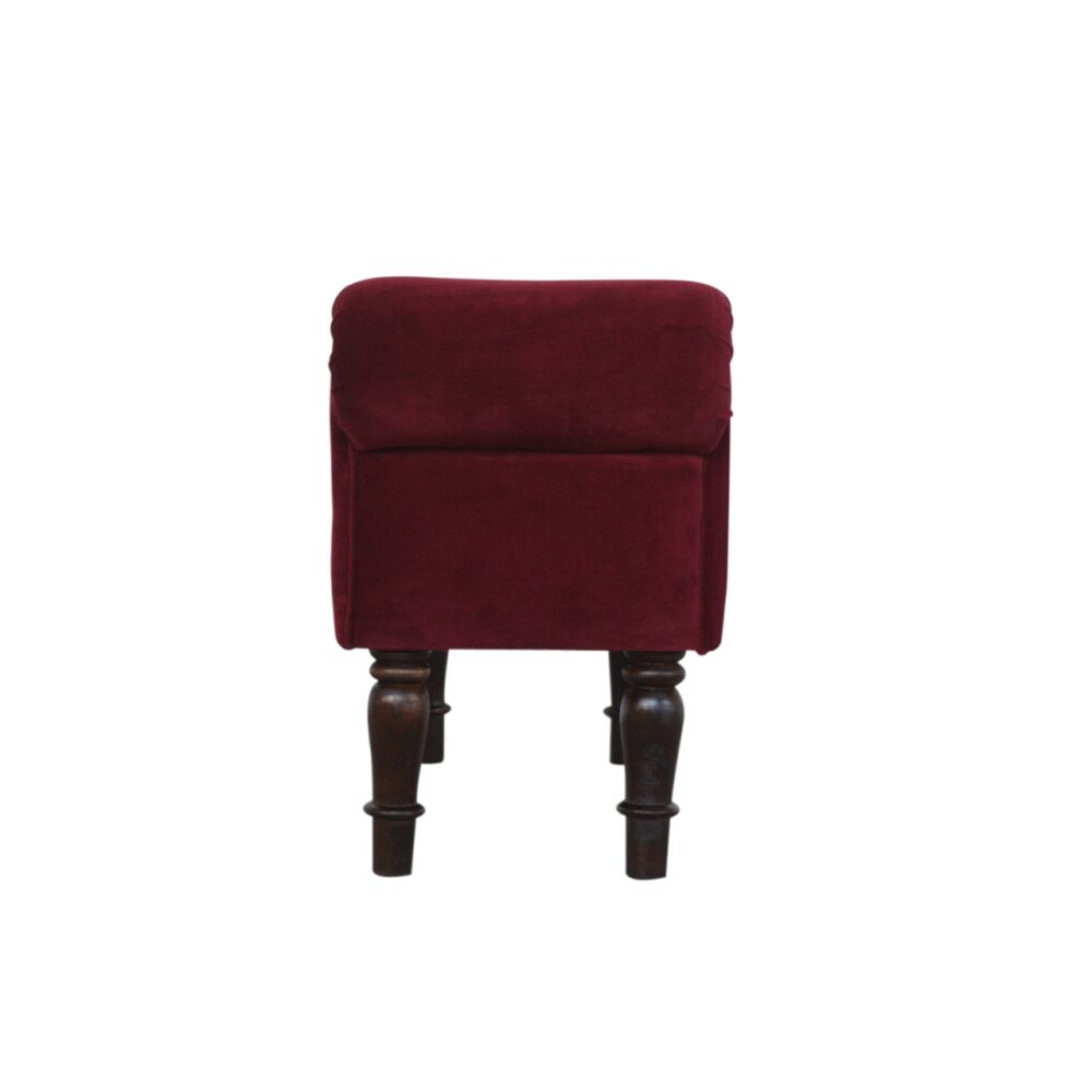 Wine Red Velvet Bench for wholesale