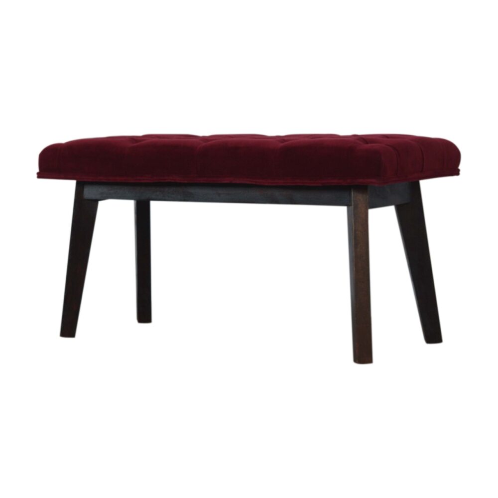 wholesale Wine Red Velvet Hallway Bench for resale