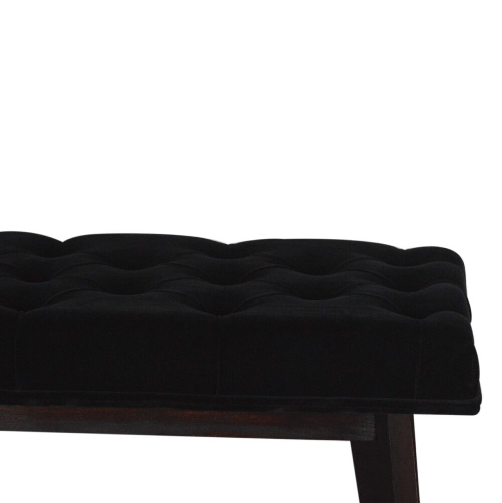 Black Velvet Hallway Bench dropshipping