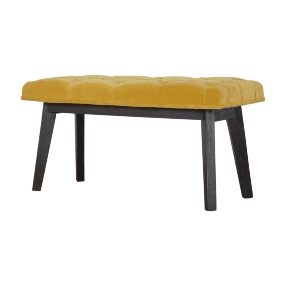 wholesale Mustard Velvet Hallway Bench for resale