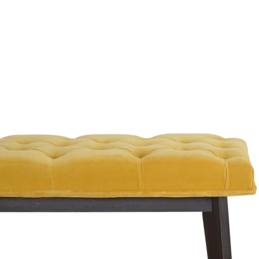 wholesale Mustard Velvet Hallway Bench for resale