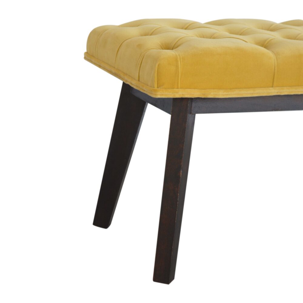 Mustard Velvet Hallway Bench for resell