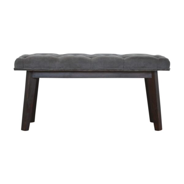 Grey Velvet Hallway Bench for resale