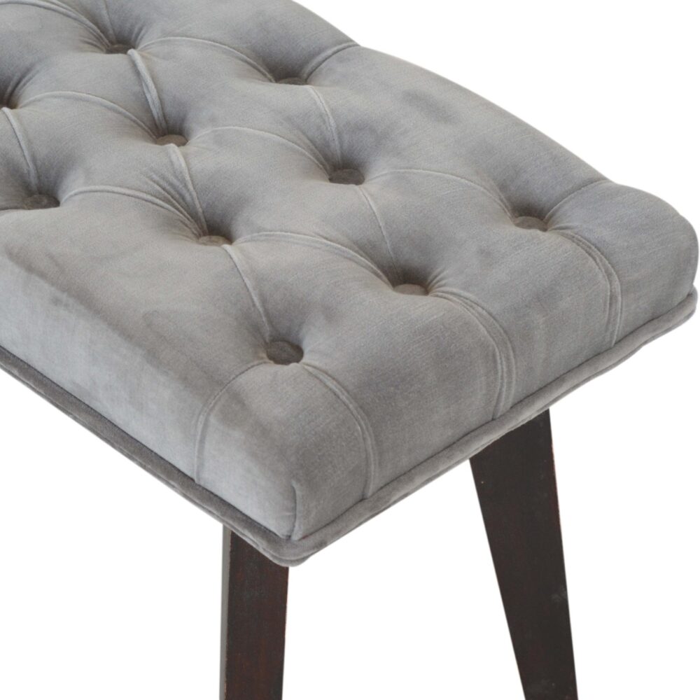 Grey Velvet Hallway Bench dropshipping