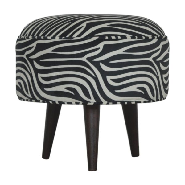 Zebra Nordic Style Footstool for resale