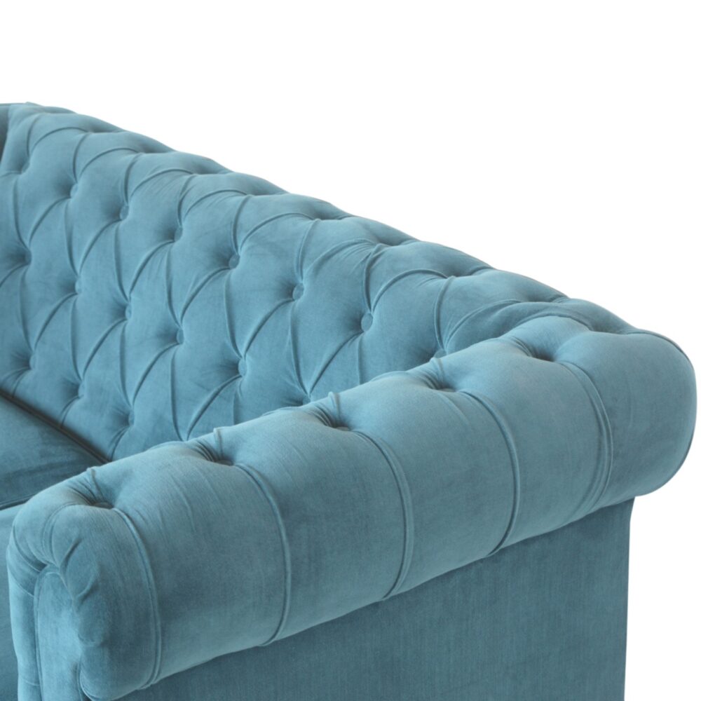 Teal Chesterfield Sofa for resell