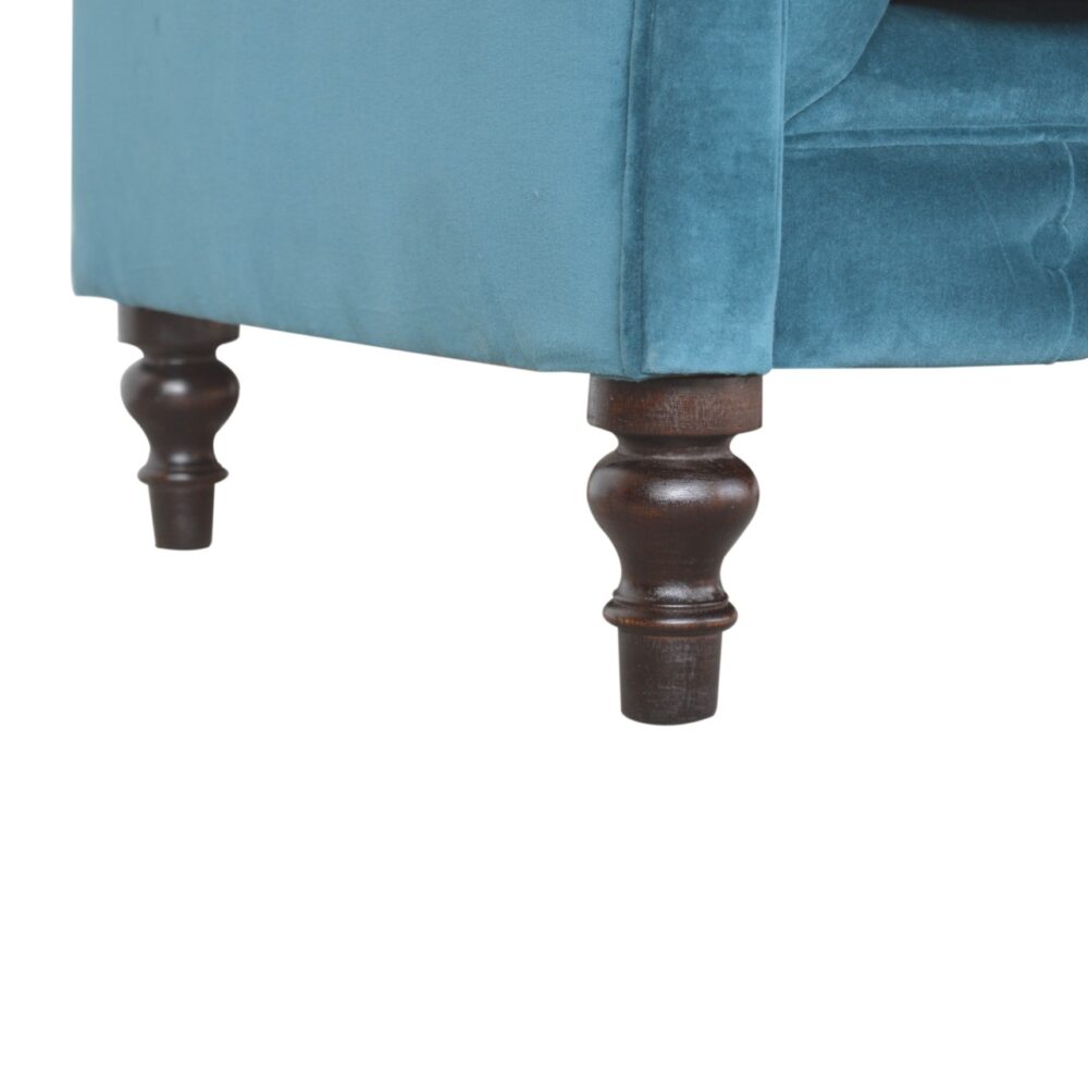 Teal Chesterfield Sofa for reselling