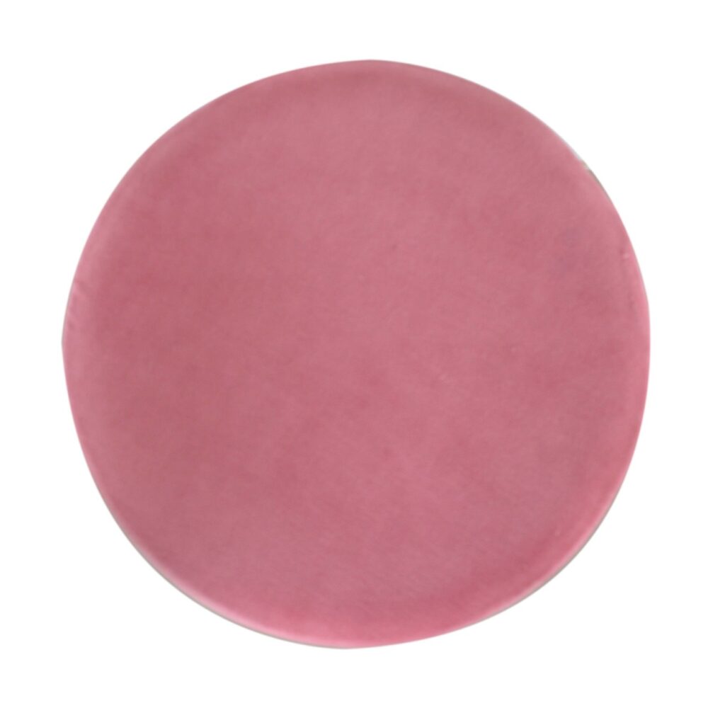 Large Pink Velvet Footstool with Gold Base for wholesale