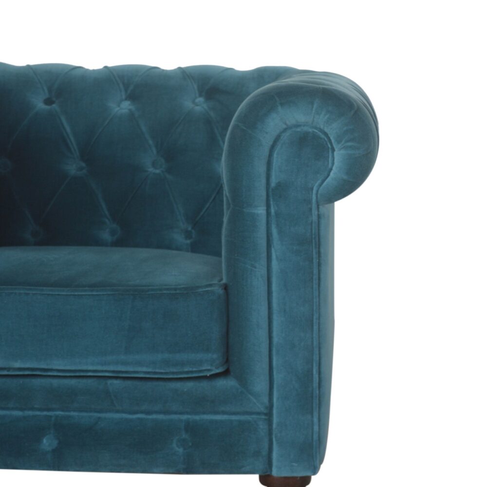 Teal Velvet Chesterfield Armchair dropshipping