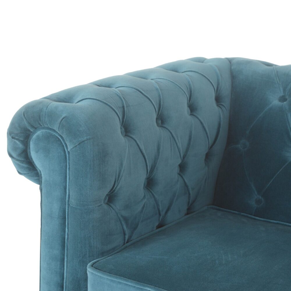 wholesale Teal Velvet Chesterfield Armchair for resale