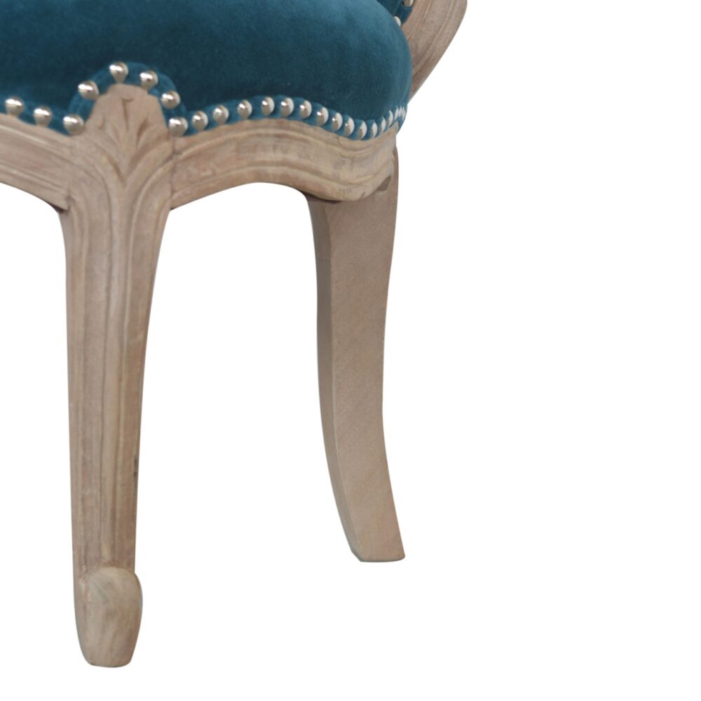 wholesale IN1445 - Teal Velvet Studded Chair for resale