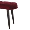 Wine Red Velvet Deep Button Bench for resell