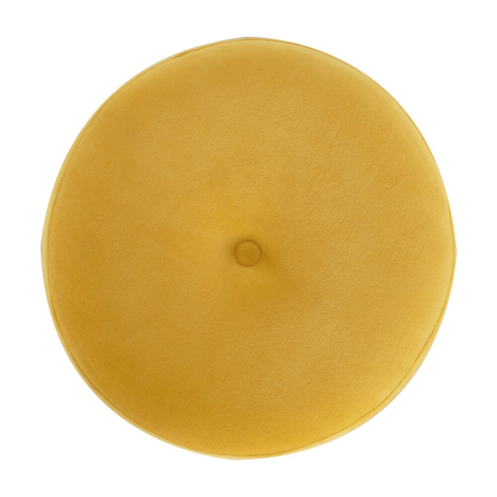 wholesale Mustard Velvet Tripod Footstool for resale