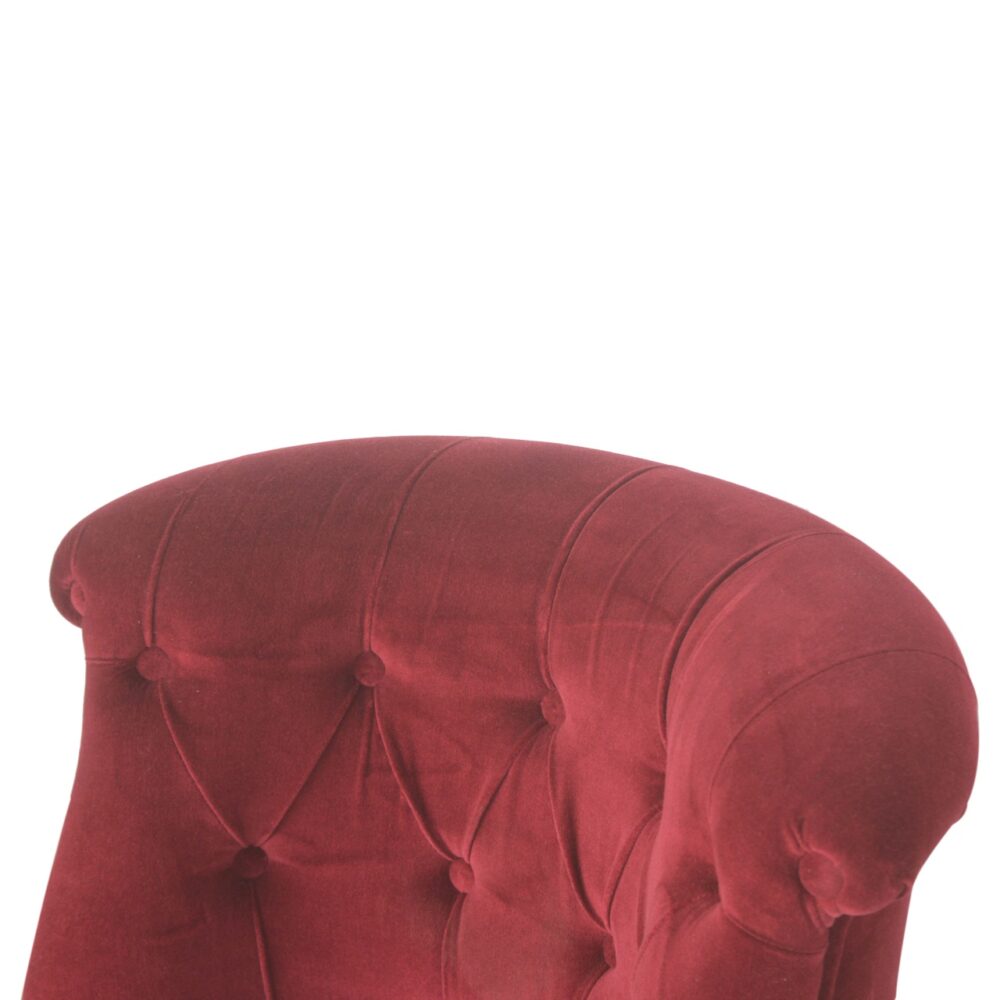 Wine Red Velvet Accent Chair for resell