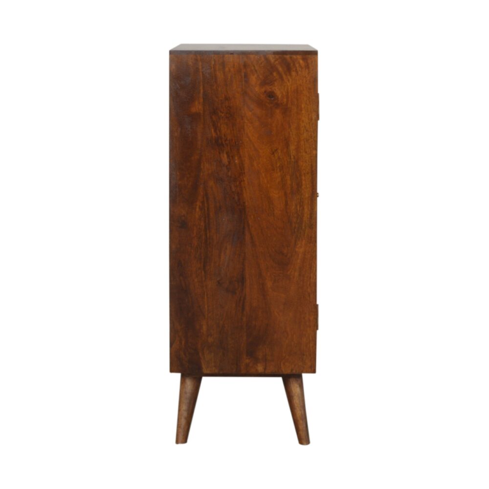 Chestnut Gold Inlay Abstract Cabinet for wholesale